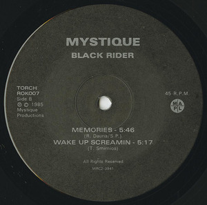 Mystique black rider label 02