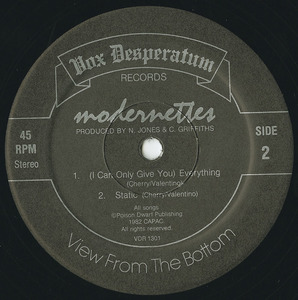 Modernettes view from the bottom label 02