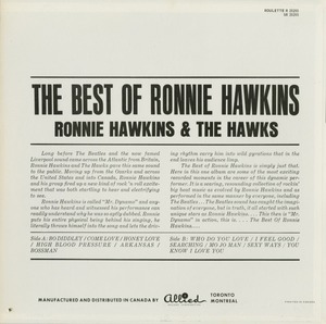 Ronnie hawkins the best of back
