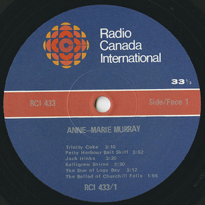 Anne marie murray   songs of newfoundland label 01