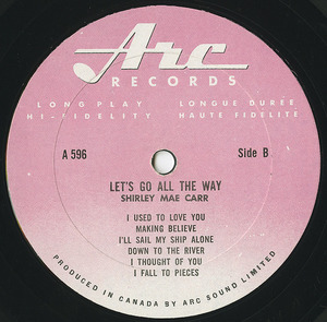Shirley mae carr   let's go all the way label 02