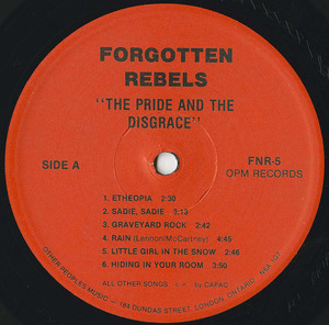 Forgotten rebels   the pride and disgrace label 01