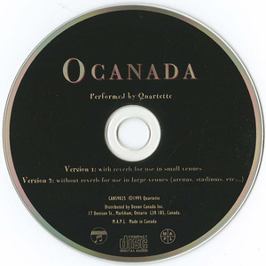 Cd quartette o canada cd