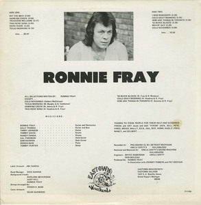 Ronnie fray   put this in your ear back