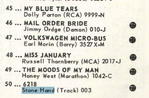 Stone hand   rpm aug 7  1971