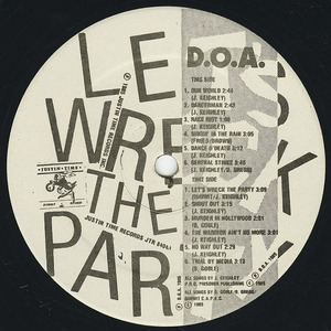 Doa   lets wreck the party label 02