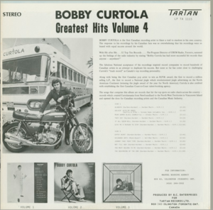 Bobby curtola magic greatest hits volume 4 back