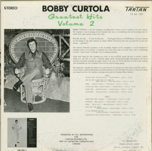 Bobby curtola magic greatest hits volume 2 back