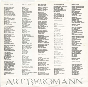 Art bergmann crawl with me lyrics insert side 02