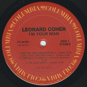 Leonard cohen i'm your man label 01