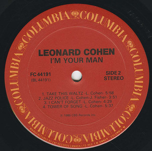 Leonard cohen i'm your man label 02