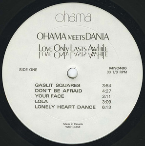 Ohama   meets dania love only lasts awhile label 01