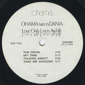 Ohama   meets dania love only lasts awhile label 02