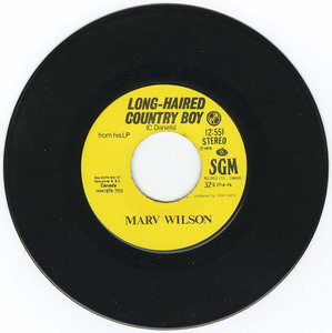 45 marv wilson long haired country boy vinyl 02