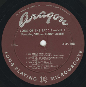 Sons of the saddle vol 1 label 01