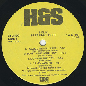 Helix breaking loose label 01