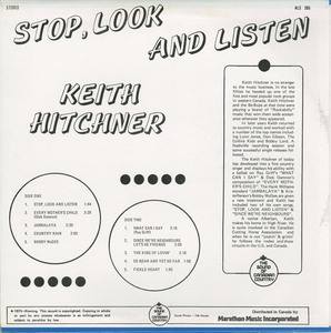 Keith hitchner   stop  look   listen back