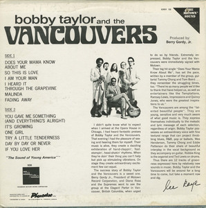 Bobby taylor and the vancouvers st back