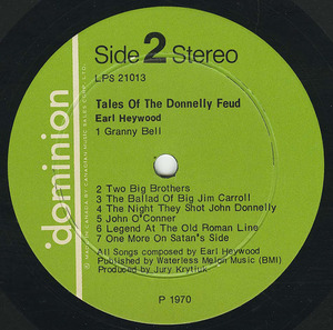 Earl heywood tales of the donnelly feud label 02