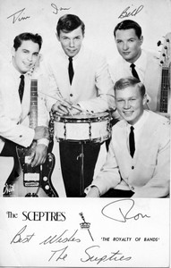 1963 band picture post card