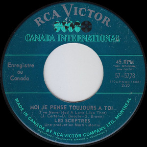 The sceptres montreal moi je pense toujours a toi rca victor canada international