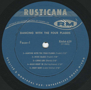 Four pladds dancing party %28reissue%29 label 01