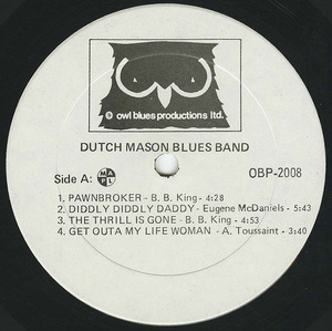 Dutch mason   the blues ain't bad label 01