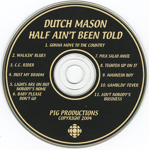 Cd dutch mason   half ain't been told cd