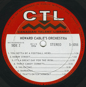 Howard cable orchestra ctl 5056 label 02
