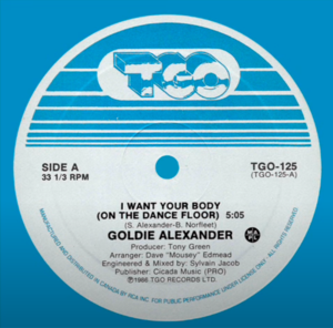 Alexander  goldie   i want your body %28on the dance floor%29 12 inch