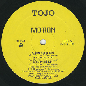 Motion don't stop label 01