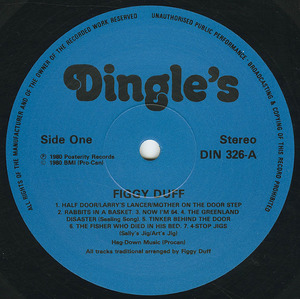 Figgy duff st on dingle label 01