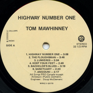 Mawhinney  tom   highway number one %281%29