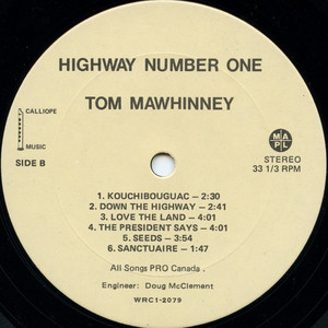 Mawhinney  tom   highway number one %282%29