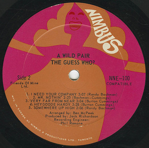 Guess who   a wild pair label 01