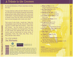 Cd dal richards   his orchestra   a tribute to the crooners inlay