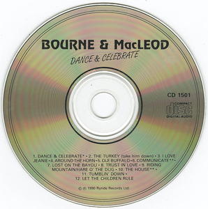 Cd bourne and macleod  dance and celebrate cd