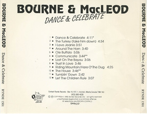 Cd bourne and macleod  dance and celebrate inlay