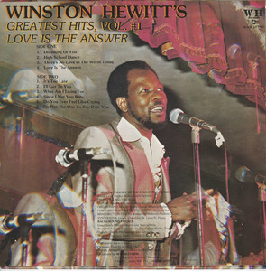 Winston hewitt   greatest hits vol 1 back