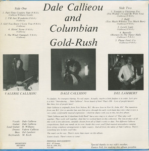 Dale callieou   part time country star back