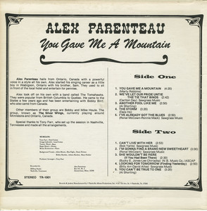 Alex parenteau   you gave me a mountain back