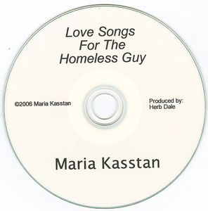 Cd maria kasstan   songs for the homeless guy cd