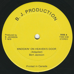 Bert jackson   knockn' on heaven's door label 01