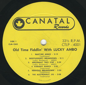 Lucky ambo   old time fiddlin' label 01