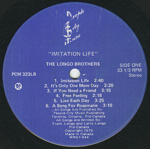 Longo brothers   imitation life label 01
