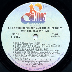 Thunderkloud  billy   the chieftones   off the reservation %281%29