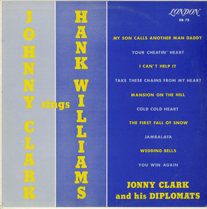 Johnny clark   sings hank williams front