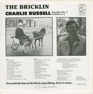 Charlie russell   the bricklin mint back
