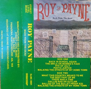 Payne  roy   back from the dead cassette
