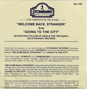 Hazell  tim   welcome back  stranger bw going to the city %282%29